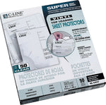 C-Line Super Heavyweight Sheet Protectors, 8-1/2" x 11", Clear, 50/Pack (61013)