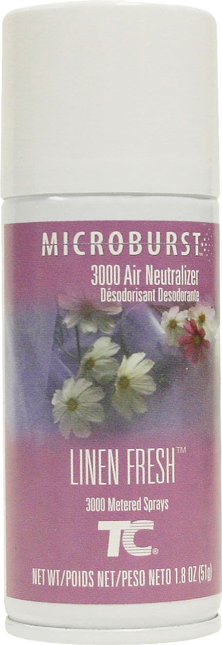 Technical Concepts Aerosol Microburst 3000 Air Neutralizer Refill, Linen Fresh, 2 oz., 12/Carton (FG4012551)