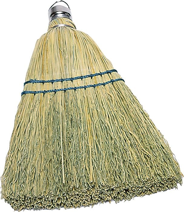 Corn Whisk Broom, 12" Yellow