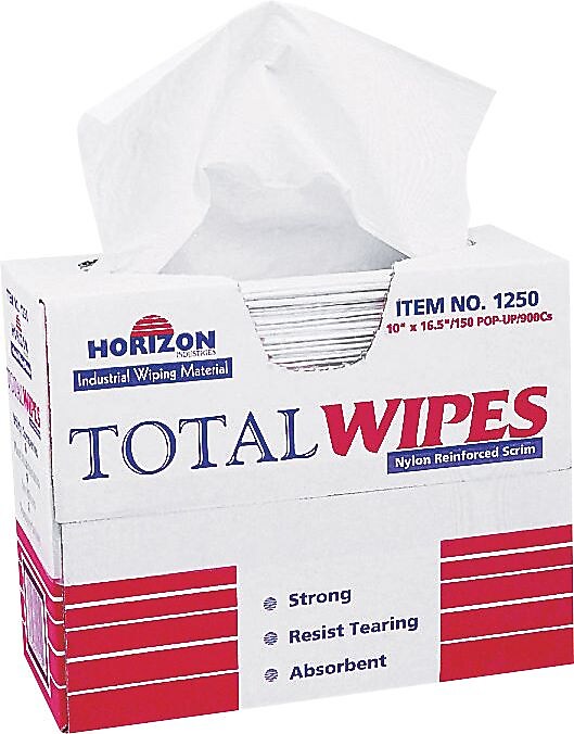 AbilityOne National Industries for the Blind Nylon Cleaning Towels, 16.5" x 10", White, 2 lbs., 150 Towels/Pack (NSN4487053)