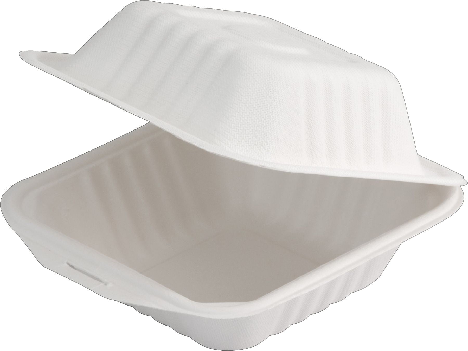 Eco-Products Renewable Sugarcane Clamshells, 500/Carton (ECOEPHC6)