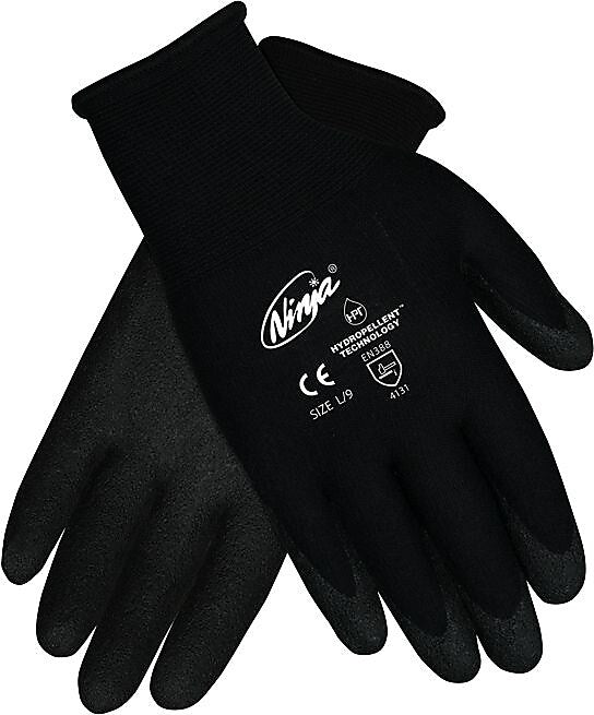 Memphis Ninja HPT PVC-Coated Nylon Gloves, Extra Large, Black (N9699XL)