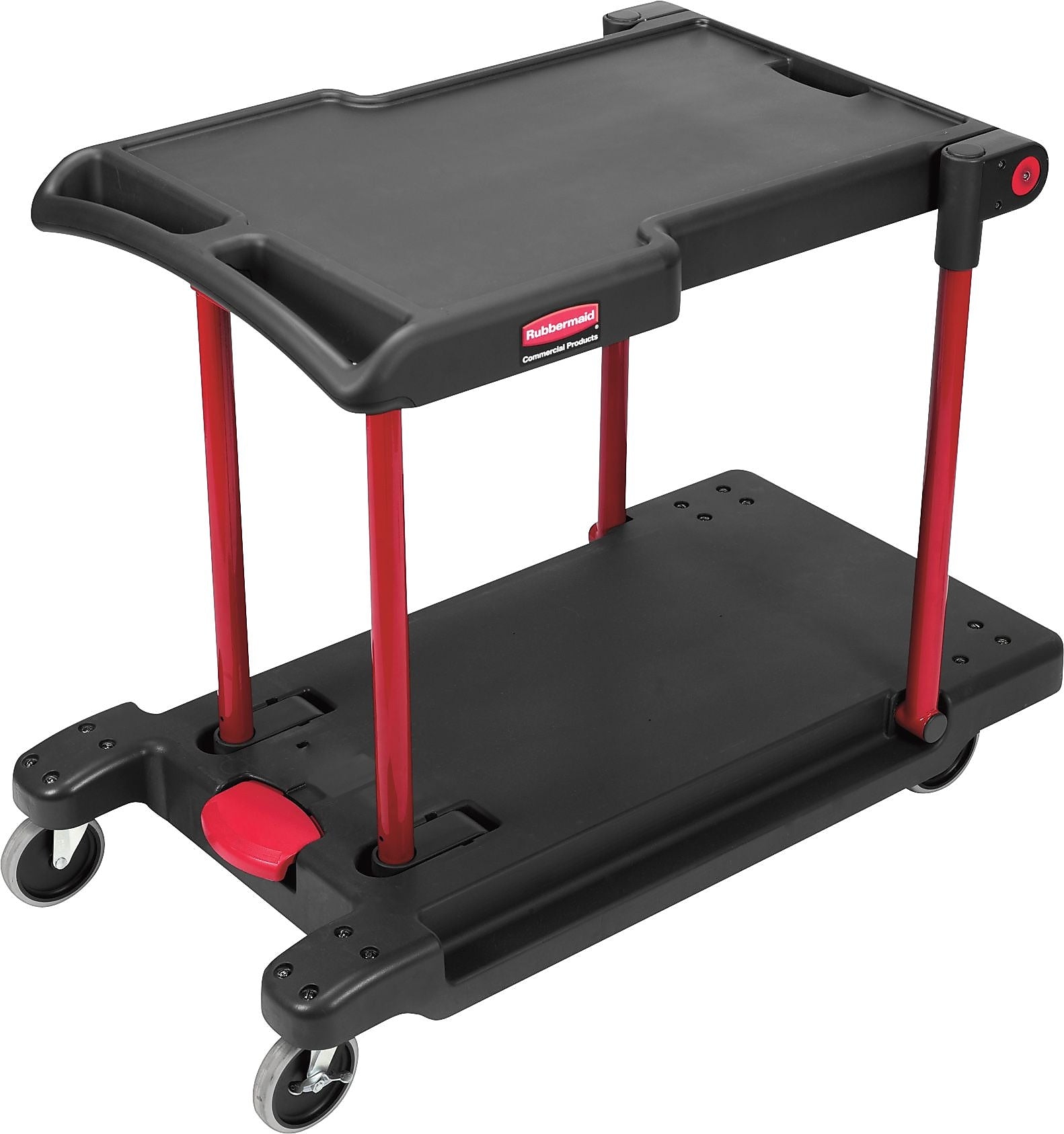 Rubbermaid 2-Shelf Printer Stand, Black (FG430000BLA)