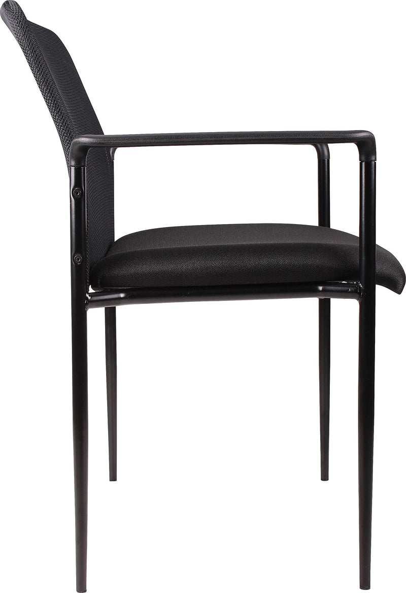 Boss Fabric Guest Chair, Black (B6909-BK)