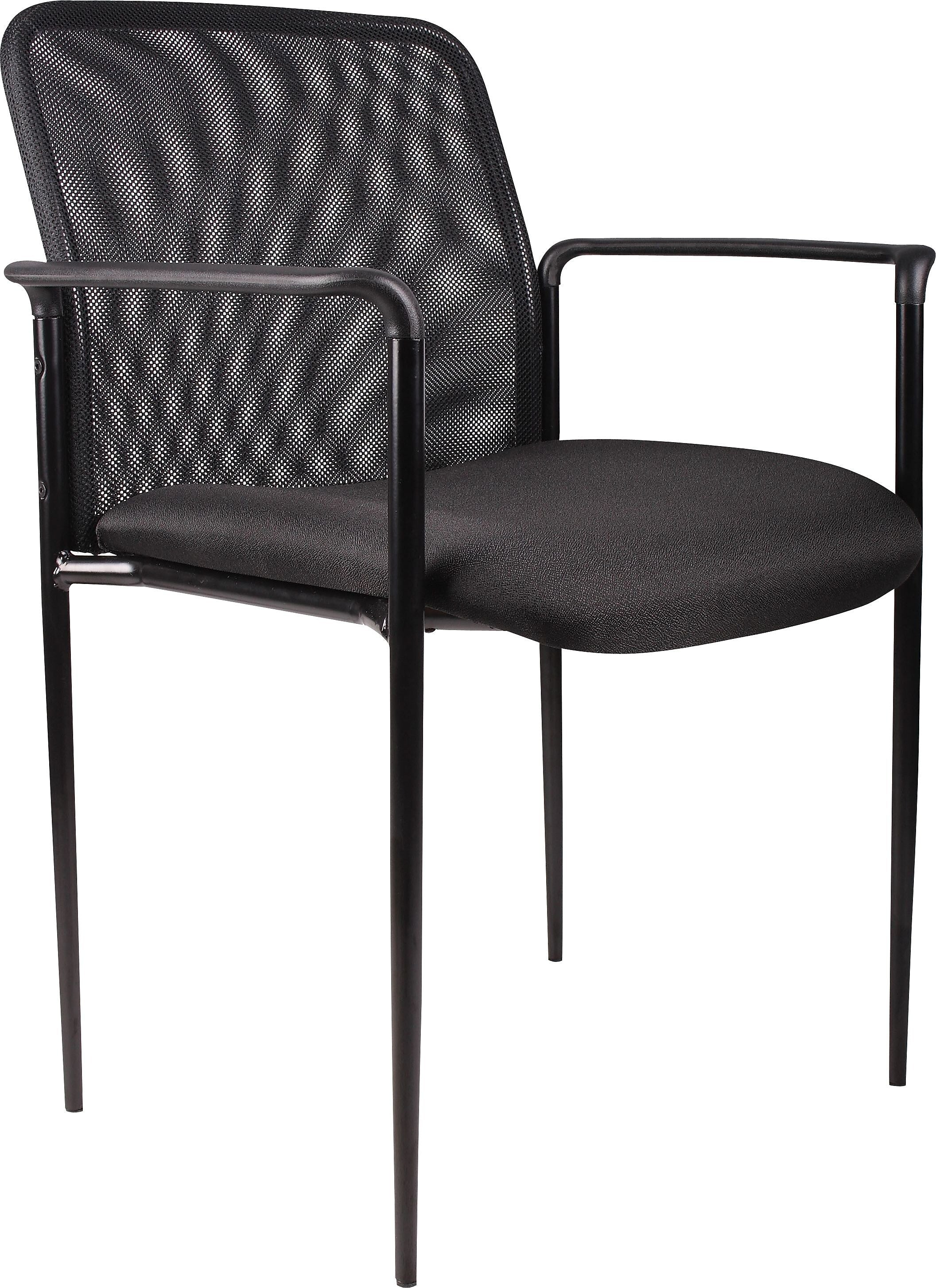 Boss Fabric Guest Chair, Black (B6909-BK)