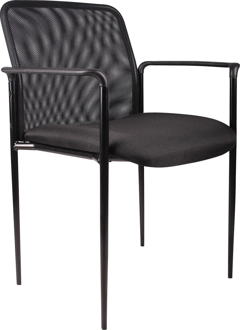 Boss Fabric Guest Chair, Black (B6909-BK)