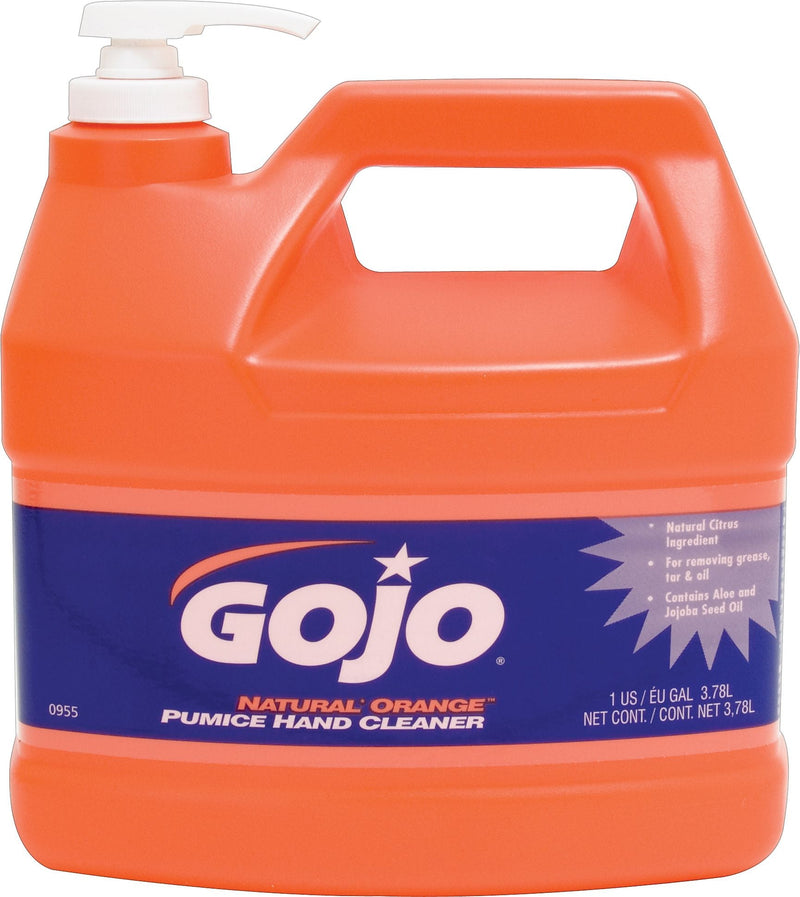 GOJO Natural Orange Liquid Hand Soap, Orange Citrus Scent, 128 oz. (0955-04)