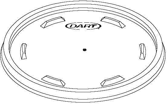 Dart® Plastic Lids, White, 1,000/Ct, Compatible With SKU 418666