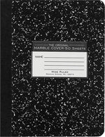 Roaring Spring Paper Products Composition Notebooks, 9.75" x 7.5", Wide Ruled, 50 Sheets, Black (77220)