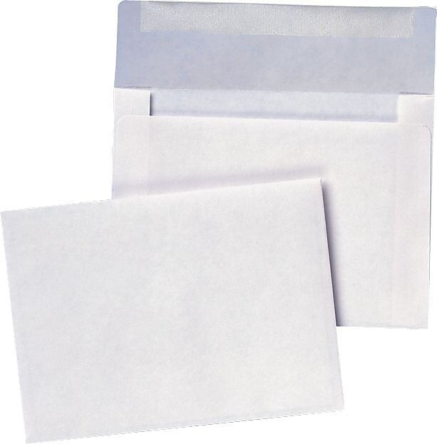 Quality Park Gummed Invitation Envelopes, 4 3/8" x 5 3/4", White, 500/Box (QUA36226)