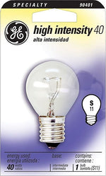 40 Watt GE S-11 High-Intensity Incandescent Bulb, Clear
