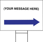 Cosco 15" x 19" Promotional Sign with Directional Arrows, White (098055)