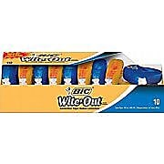 BIC Wite-Out EZ Correct Correction Tape, White, 10/Pack, 9 Packs/Carton (50790-CS)