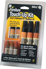 Master ReStor-It® Furniture Touch-Up Kit, Assorted Wood Grain Touch-Up Markers and Filler Sticks