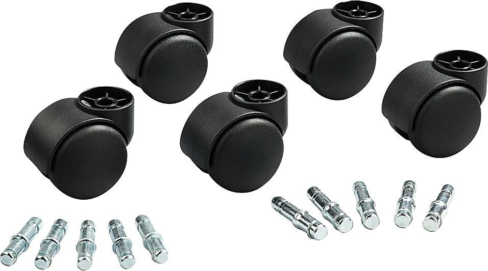 Futura "Euro-Style" Casters, Hard Wheel Tread