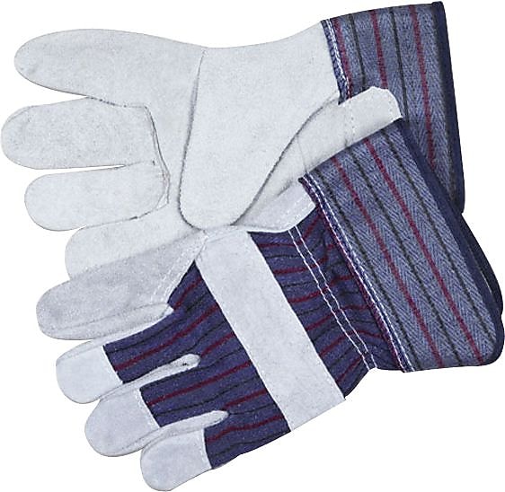 Memphis™ Split Leather Palm Gloves, X-Large, Gray, Pair (127-12010XL)