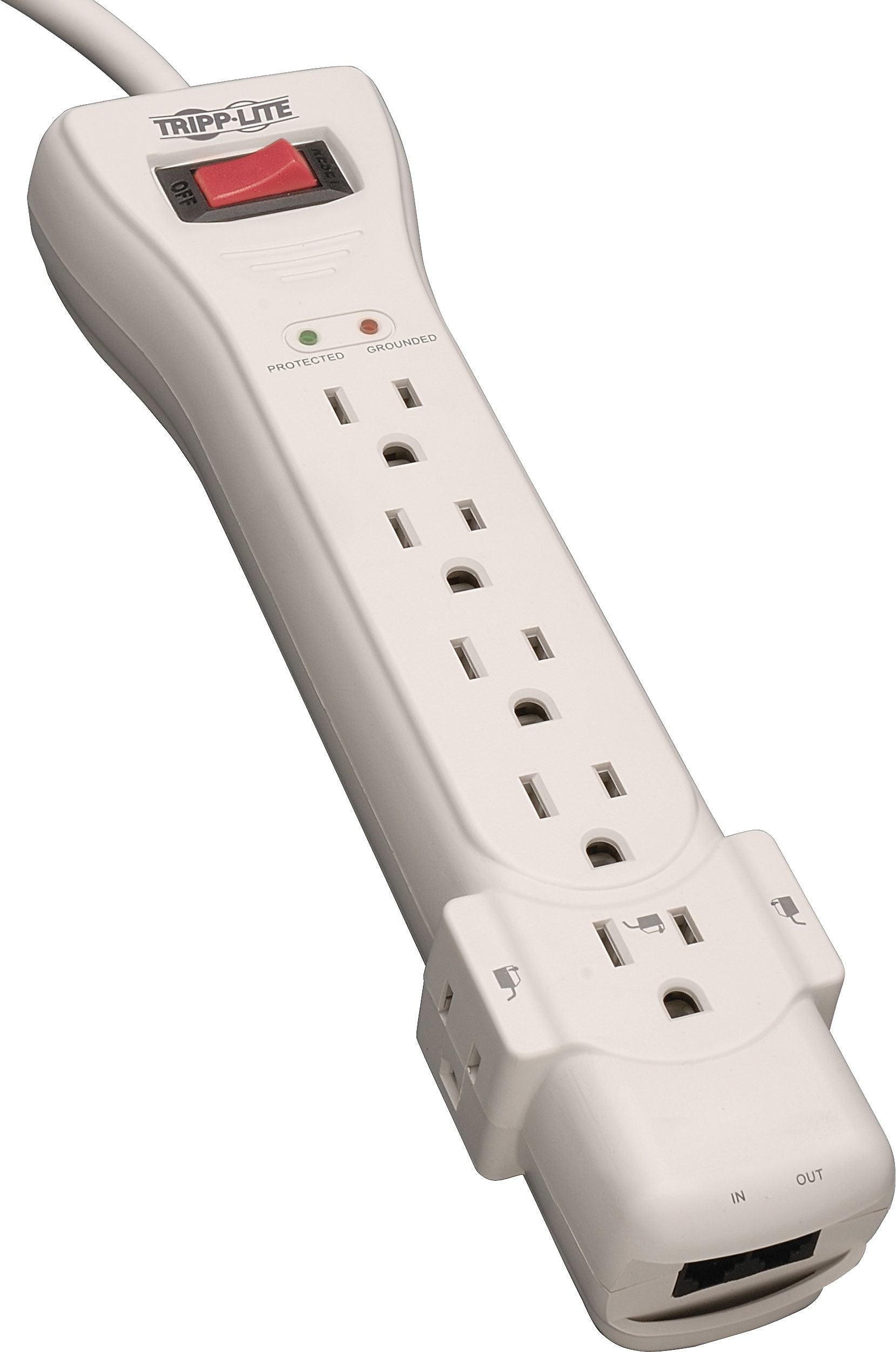 Tripp Lite 7 Outlet Surge Protector, 15' Cord, 2520 Joules (TRPSUPER7TEL15)