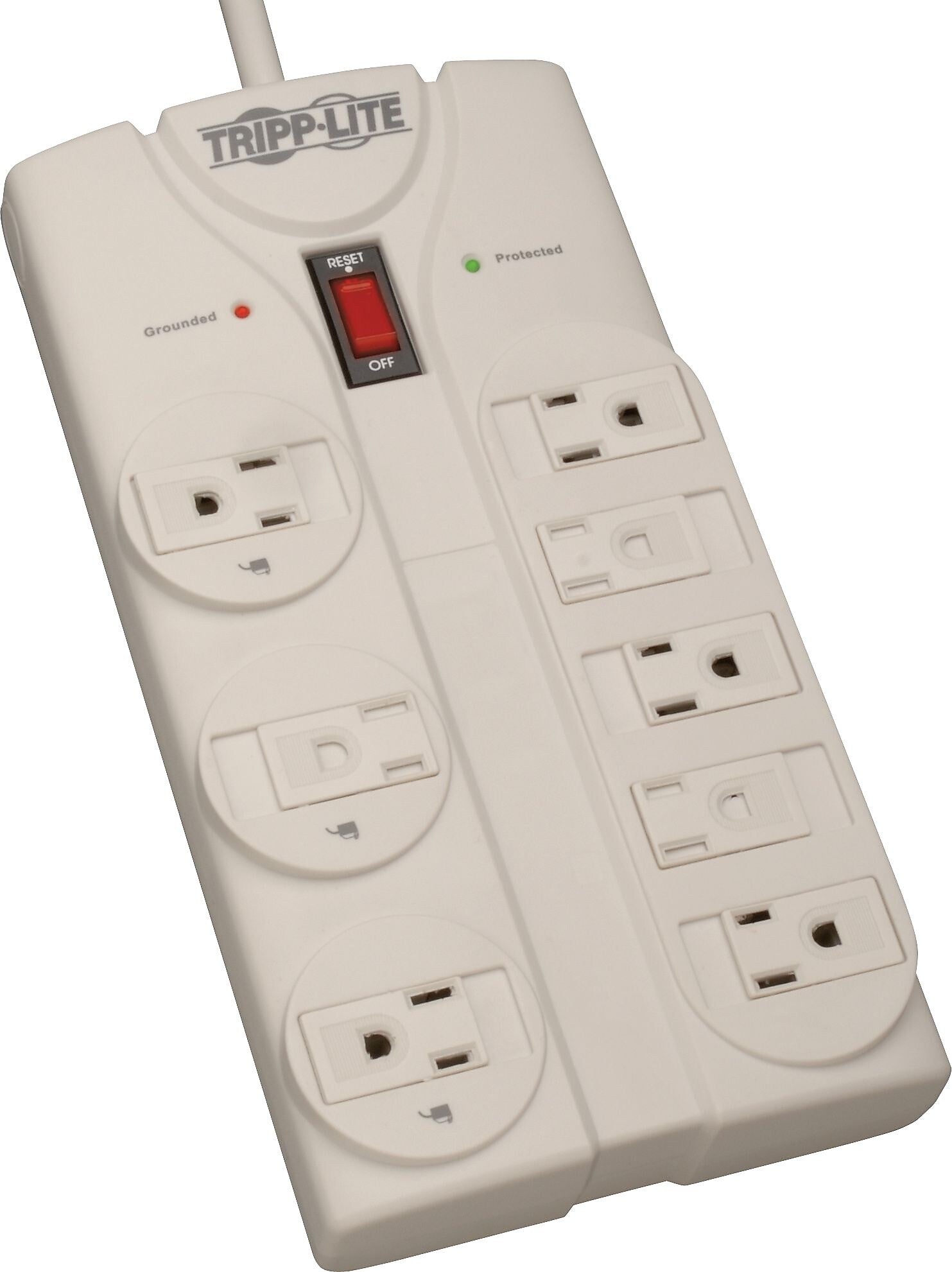 Tripp Lite 8 Outlet Surge Suppressor, 8' Cord, 1500 Joules (TLP808)