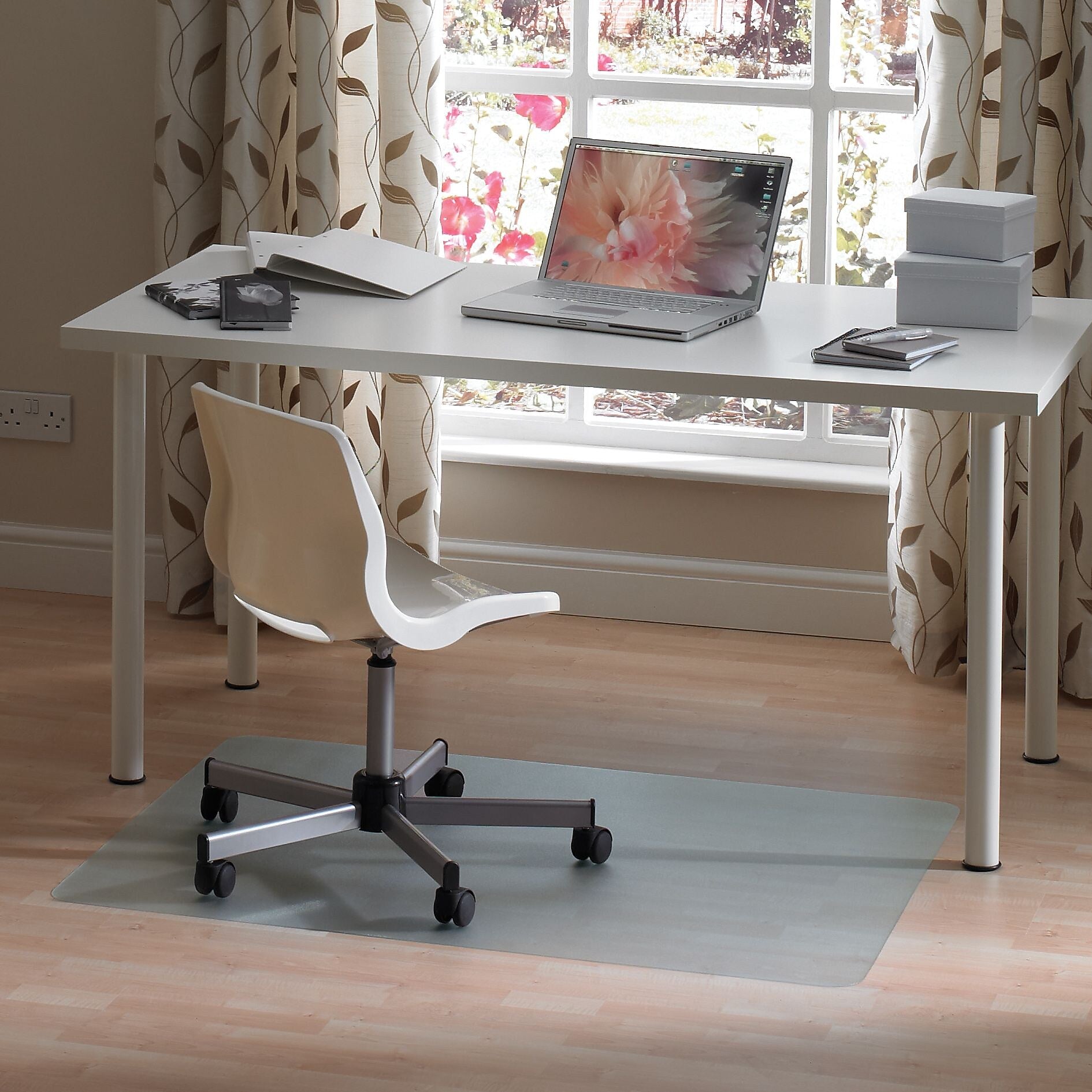 Cleartex Floortex / Unomat Hard Floor Chair Mat, 35" x 47", Low-Pile, Clear (FLREC128920ERA)