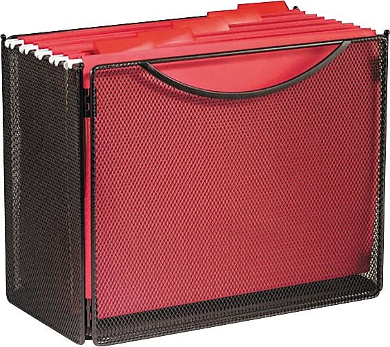 Safco Onyx Steel Single Compartment File Organizer, Black (2169BL)