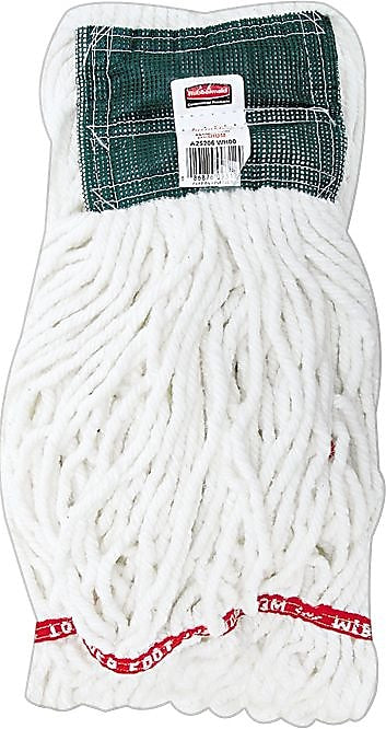 Rubbermaid Commercial Products Web Foot 20 OZ Blend Shrinkless Wet Mop 5" Headband, White (FGA25206WH00)