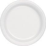 Dart Concorde Foam Plates, 9" Dia, White, 500/Carton (9PWCR)