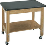 Diversified Woodcrafts Mobile Demo Cart, ChemGuard Top, 30"H x 36"W x 24"D