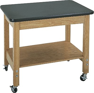 Diversified Woodcrafts Mobile Demo Cart, ChemGuard Top, 30"H x 36"W x 24"D