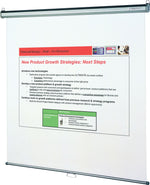 Quartet 136" Manual Tripod Projector Screen, White (696S)