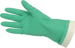 Memphis™ Flock-Lined Nitrile Gloves, One Size, Green, 12 Pairs