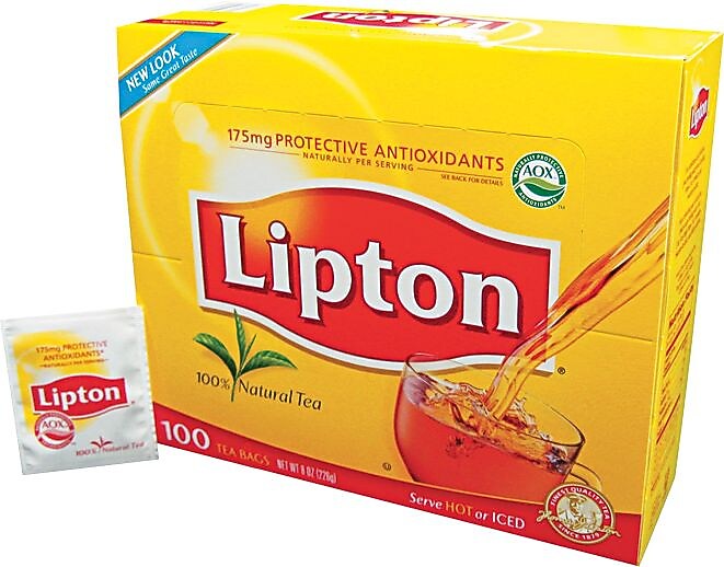 Lipton Black Tea 0.1 oz. Bags, 100/Box (00291)