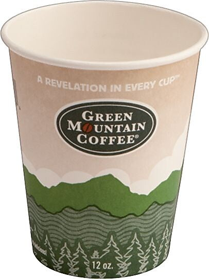 Green Mountain Eco-Friendly Paper Hot Cup, 12 oz., 1000/Carton