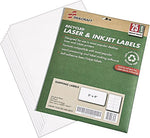 AbilityOne Recycled Shipping Labels, Inkjet/Laser, 2" x 4", 25 Sh/Pk, White