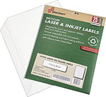 AbilityOne Recycled File Folder Labels, 15/16" x 3 7/16", 25 Sh/Pk, White