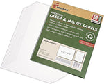 AbilityOne Recycled Name Badge Labels, 2 1/3" x 3 3/8", 50 Sh/BX, White