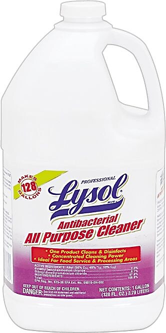 Lysol Professional Antibacterial All Purpose Cleaner, 1 Gallon, 4/Carton (74392)