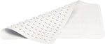 Rubbermaid Safti-Grip Latex-Free Vinyl Bath Mat, White, 1'2" x 1'10.5", 4/Ct