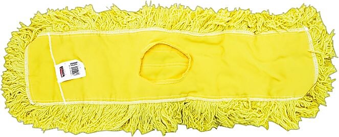 Rubbermaid Commercial Trapper Commercial Dust Mop Looped-end Launderable 5" x 24" Yellow