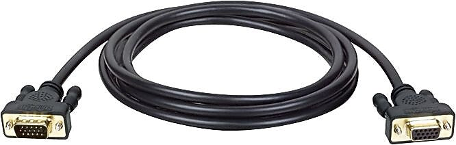 Tripp Lite VGA Monitor Extension Cable, HD15F to HD15M, Black, 10'L (P510-010)