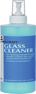 AbilityOne National Industries for the Blind Liquid Glass Cleaner, 16 oz., 12/Pack (13268110)