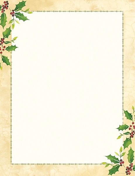 Great Papers! Holiday Stationery Falling Holly, 80/Pack (2015049)
