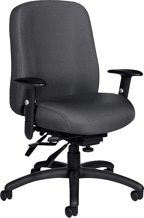 Offices To Go Multi-Function Fabric Task Chair, Graphite Gray (OTG11710-QL11)