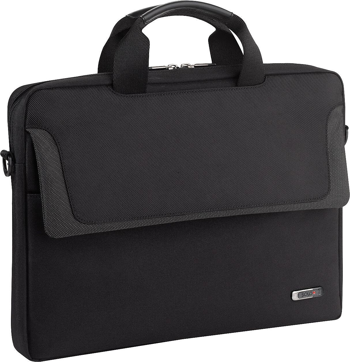 Solo New York Sterling Laptop Briefcase, Metallic Trim Polyester (CLA112-4)