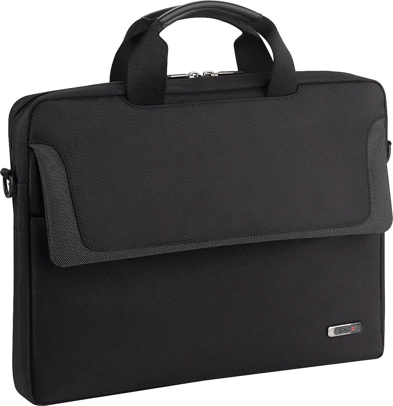 Solo New York Sterling Laptop Briefcase, Metallic Trim Polyester (CLA112-4)