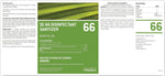 Staples® #66 Secondary Label For Disinfectant Cleaner (STP-6600SL-B)