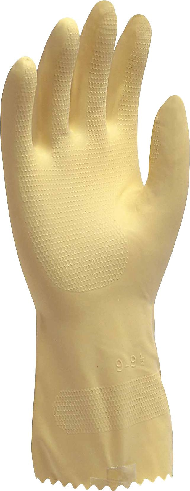 Ambitex Pro L6500 Series Flock Lined Latex Gloves, Yellow, Medium, 12 Pairs (LMD6500)
