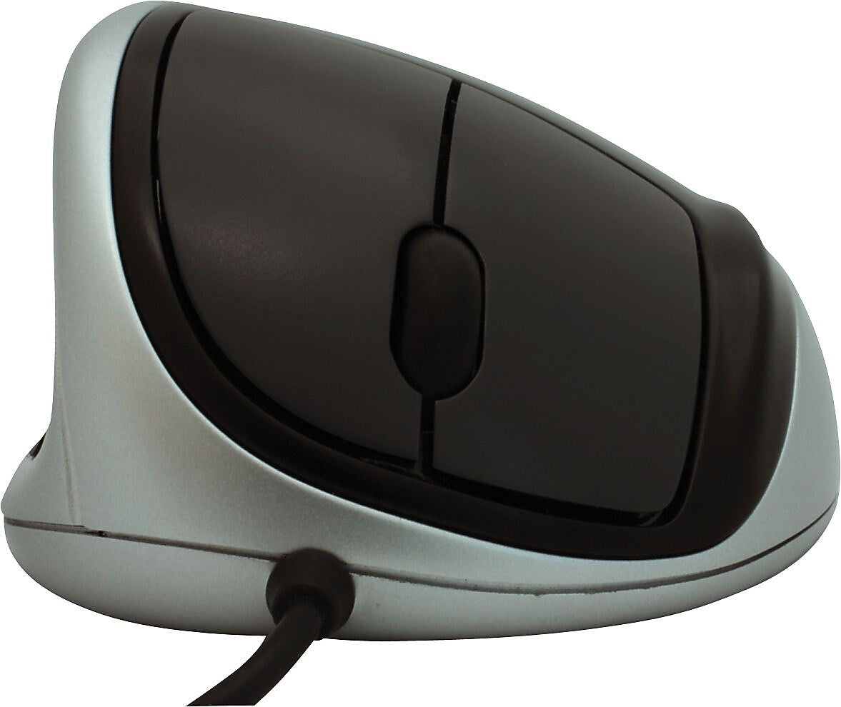 GoldTouch Ergonomic Left Handed Optical USB Mouse, Silver (KOV-GTM-L)
