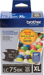 Brother LC752PKS Black High Yield Ink Cartridge,   2/Pack