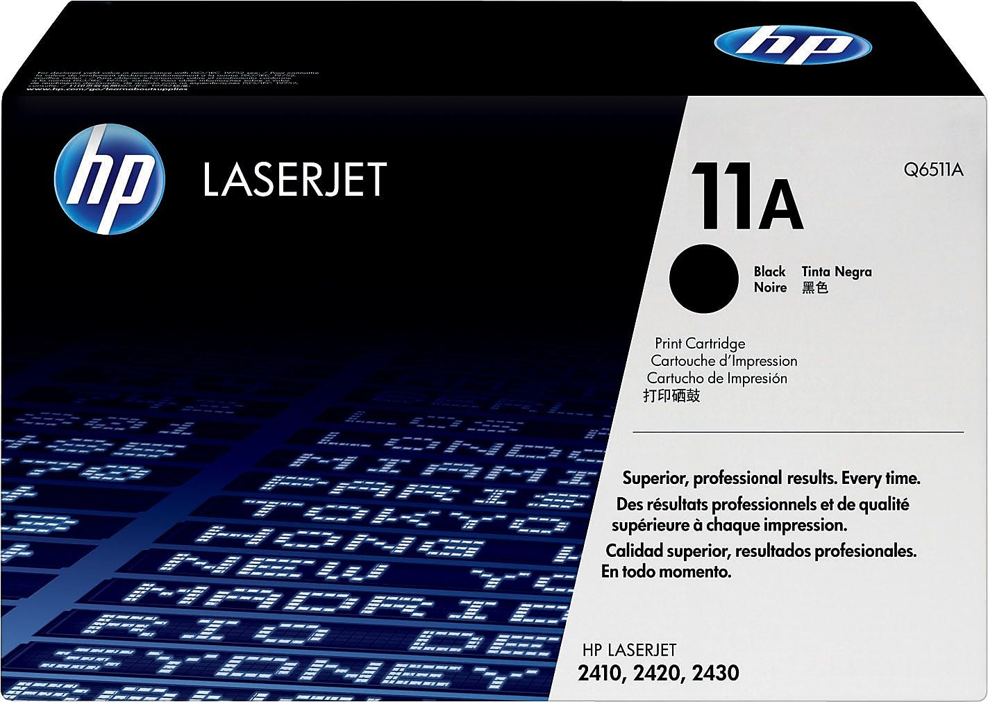 HP 11A Black Standard Yield Toner Cartridge, Prints Up to 12,000 pages (Q6511A)