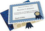 Geographics Certificate Set, 8.5" x 11", Blue (GEO47404)